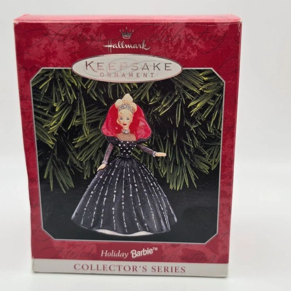 Vintage 1998 Hallmark Keepsake Holiday Barbie Ornament - 6th in Series NIB